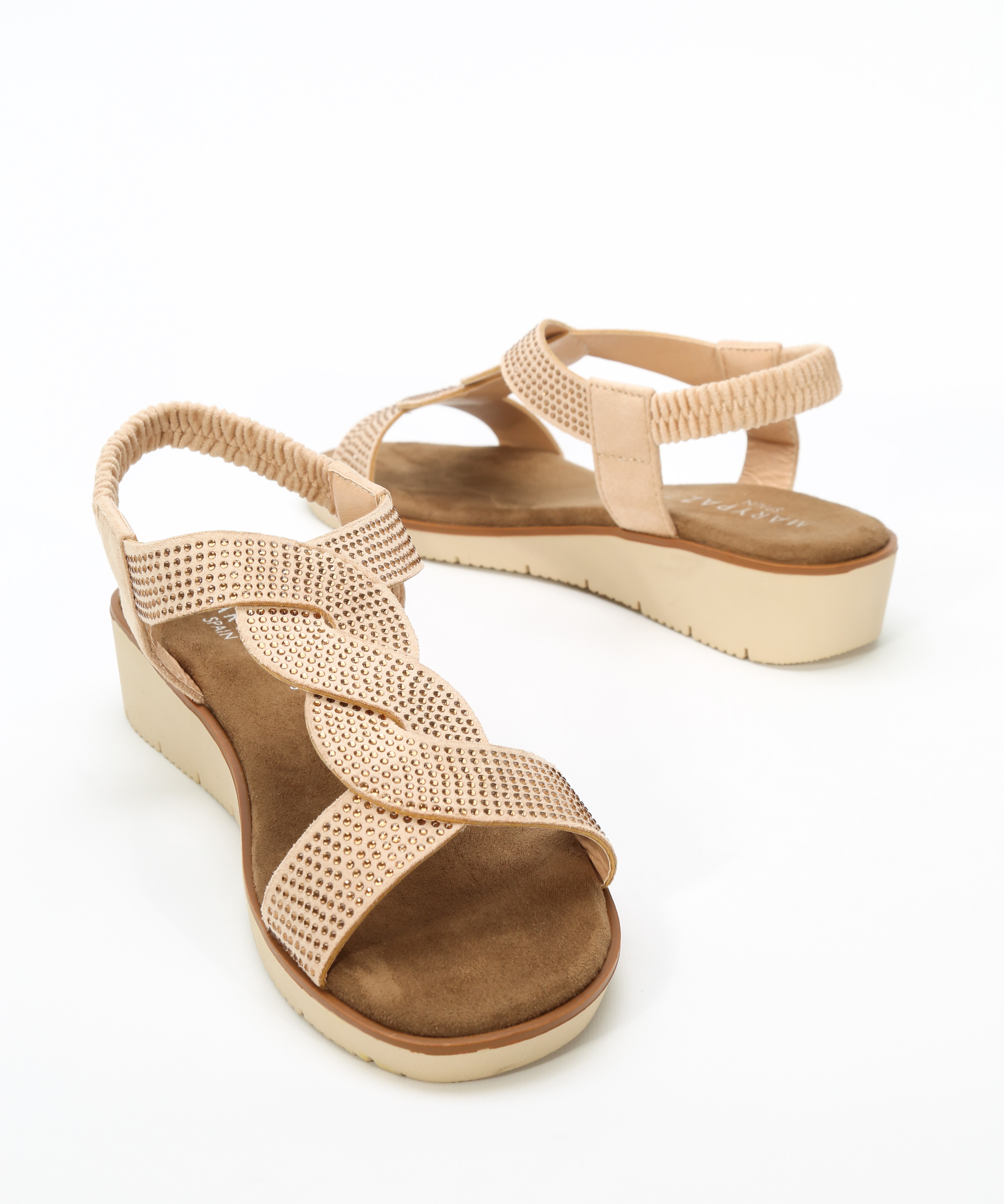 Sandalias planas brillo image number null